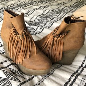 Sbicca wedges. Size 7.5.